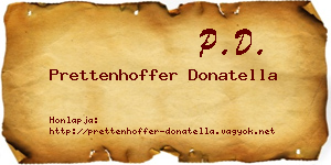 Prettenhoffer Donatella névjegykártya